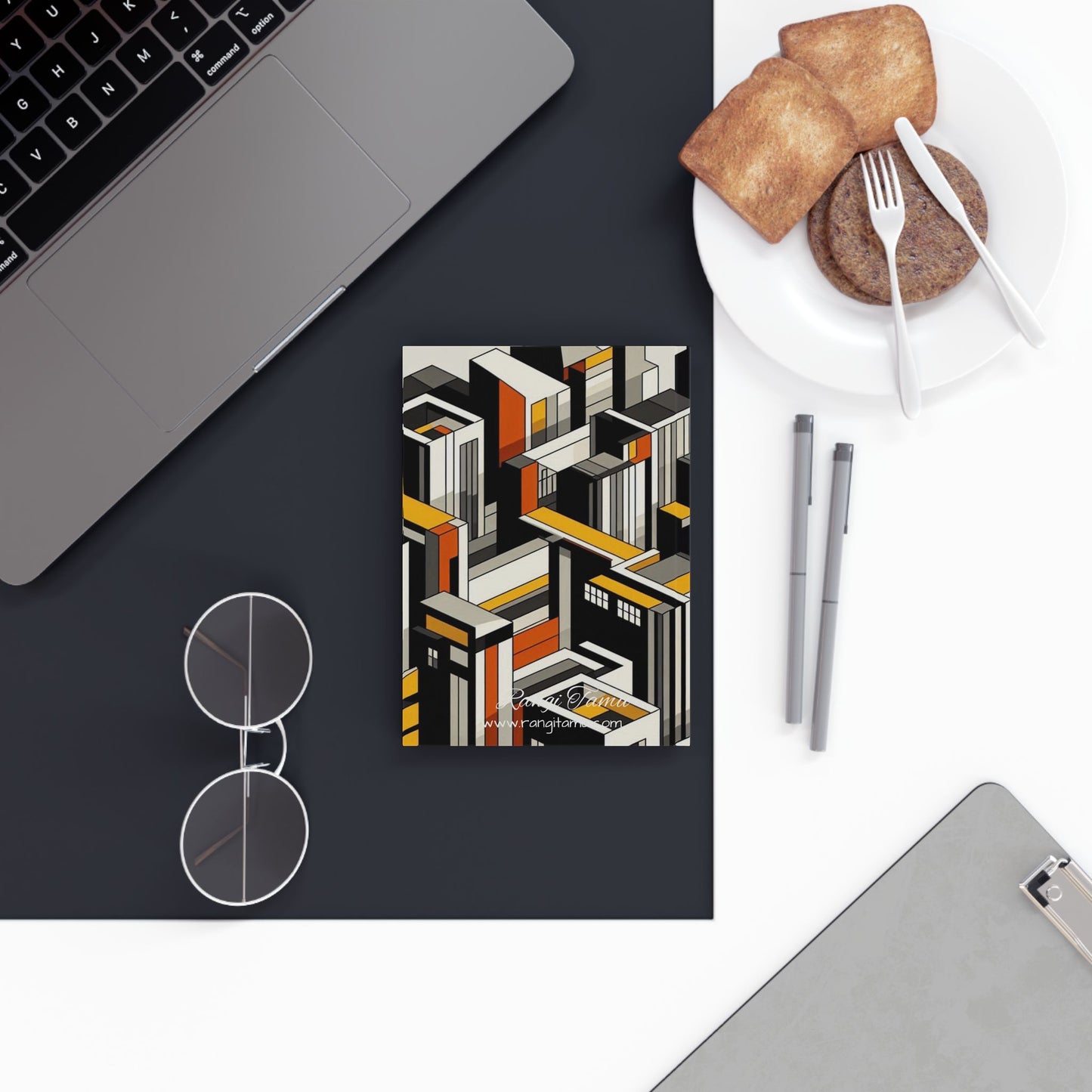 Cityscape blank hard cover journal