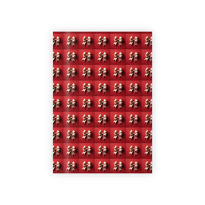 Red wrapping paper roll
