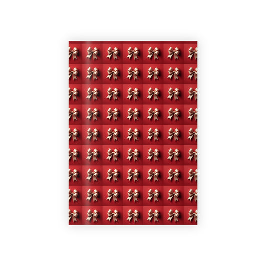 Red wrapping paper roll