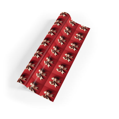 Red wrapping paper roll